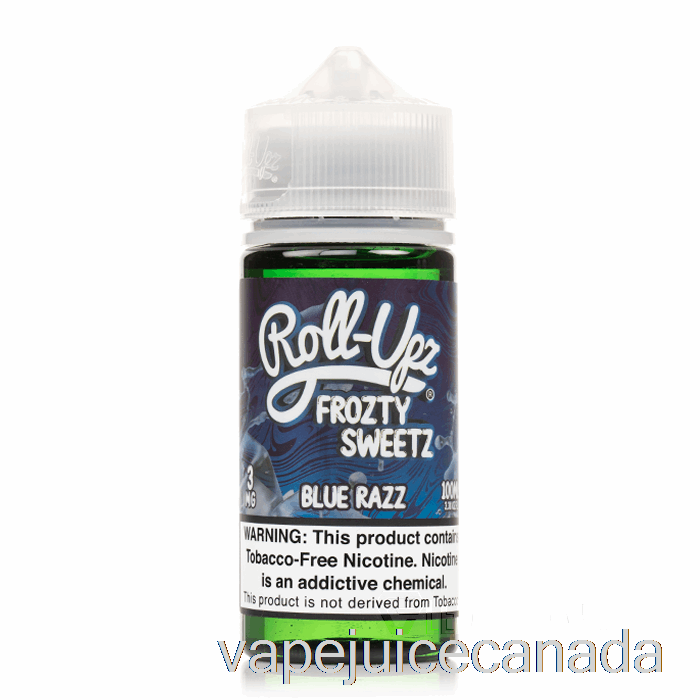 Vape Canada Blue Raspberry ICE - Juice Roll-Upz E-Liquid - 100mL 0mg